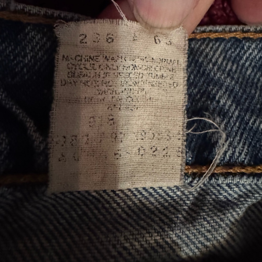 LEVIS 505 VINTAGE REGULAR FIT MADE IN PUERTO RICO -USA 32-33 - Picture 12 of 16